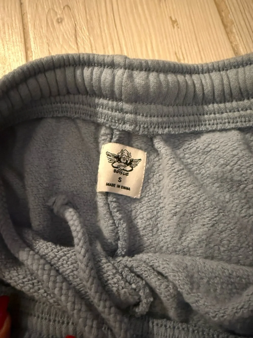 Boys Lie Light Blue Fleece Sweatshorts - Picture 5 of 6